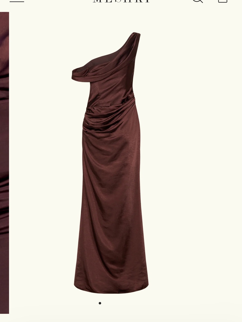 Meshki Chocolate Brown Evening Gown never worn - Picture 4 of 5